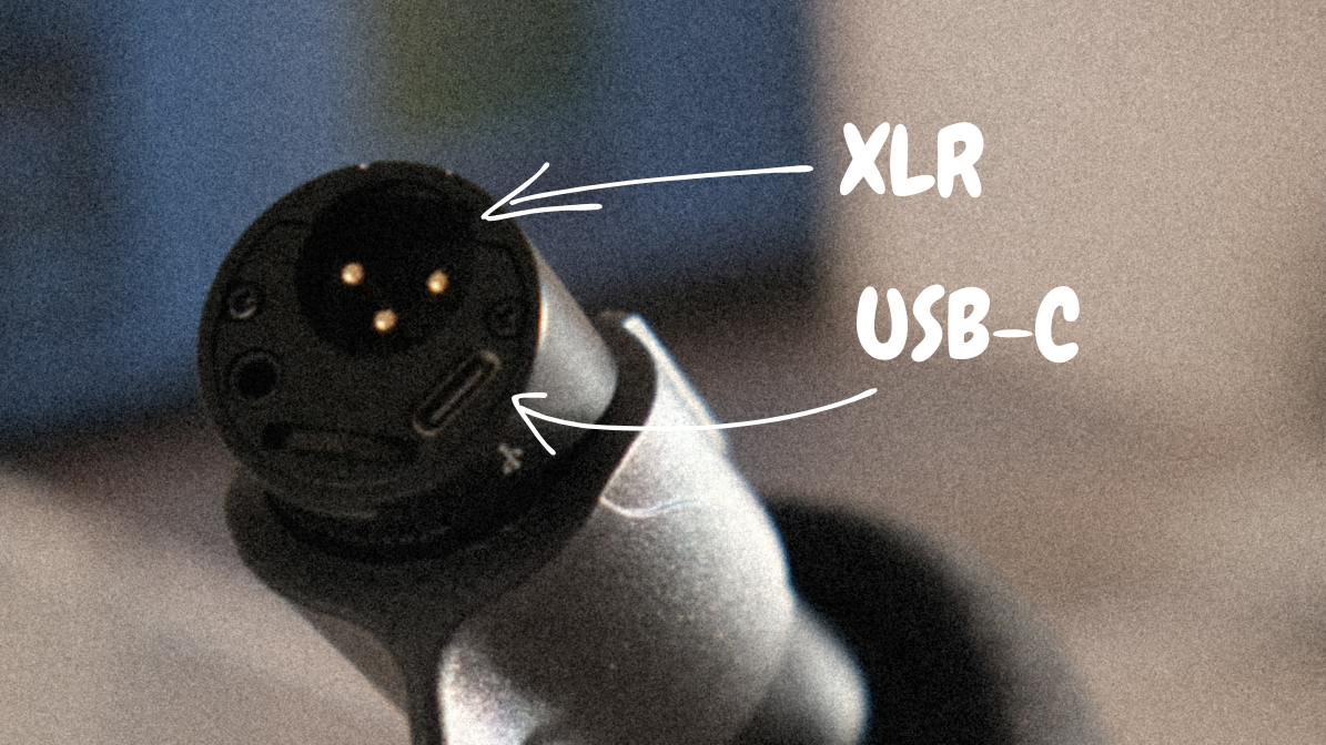 xlr and usb-c microphone connection