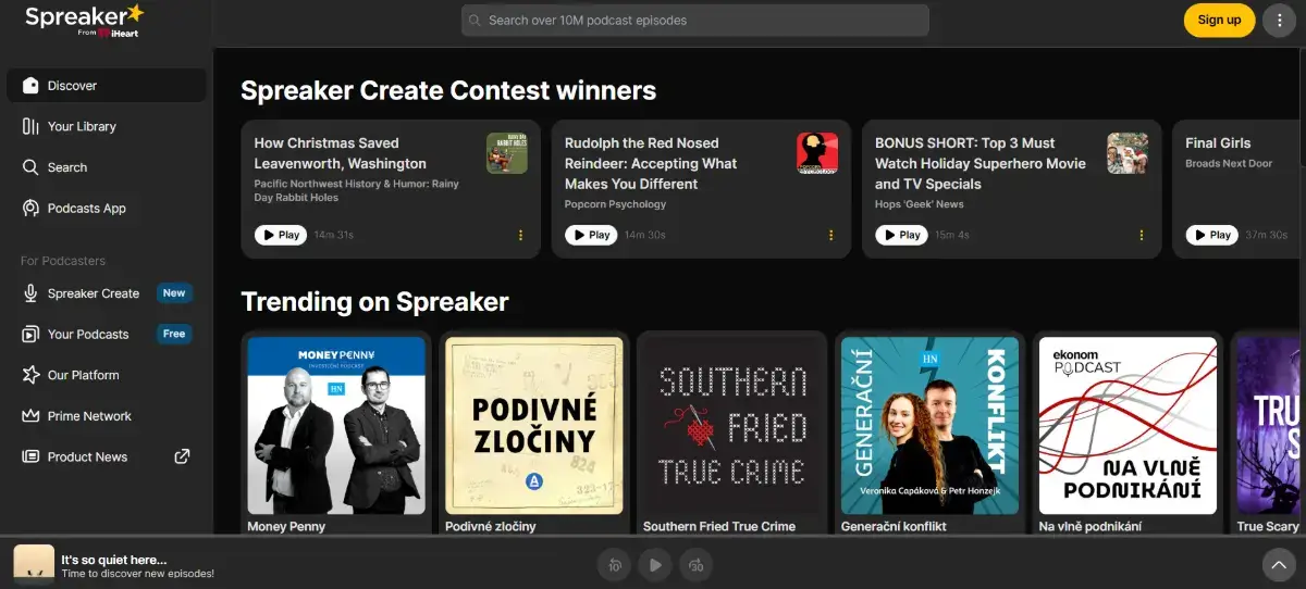 Spreaker platform for podcasters